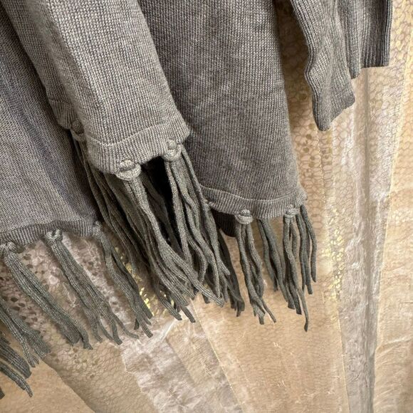 Lane Bryant Olive Green Fringe Hem Open Front Cardigan Sweater 3X NWT 22/24 - Picture 4 of 7